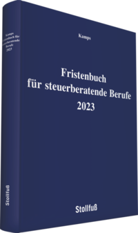 Fristenbuch für steuerberatende Berufe 2023