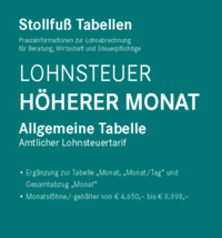 Tabelle, Lohnsteuer 2023 Höherer Monat - Sonderausgabe April