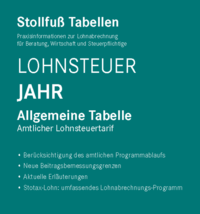 Tabelle, Lohnsteuer 2023 Jahr - Sonderausgabe Juli