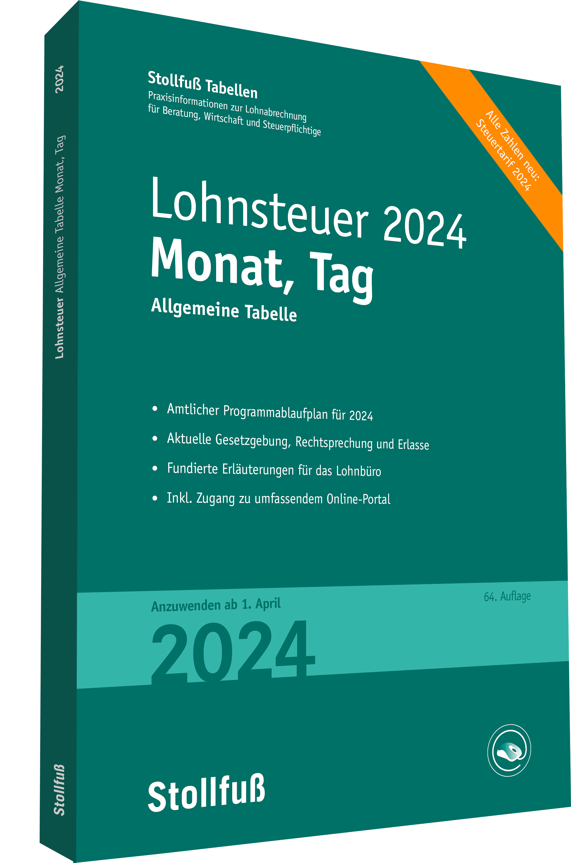 Tabelle, Lohnsteuer 2024 Monat, Tag