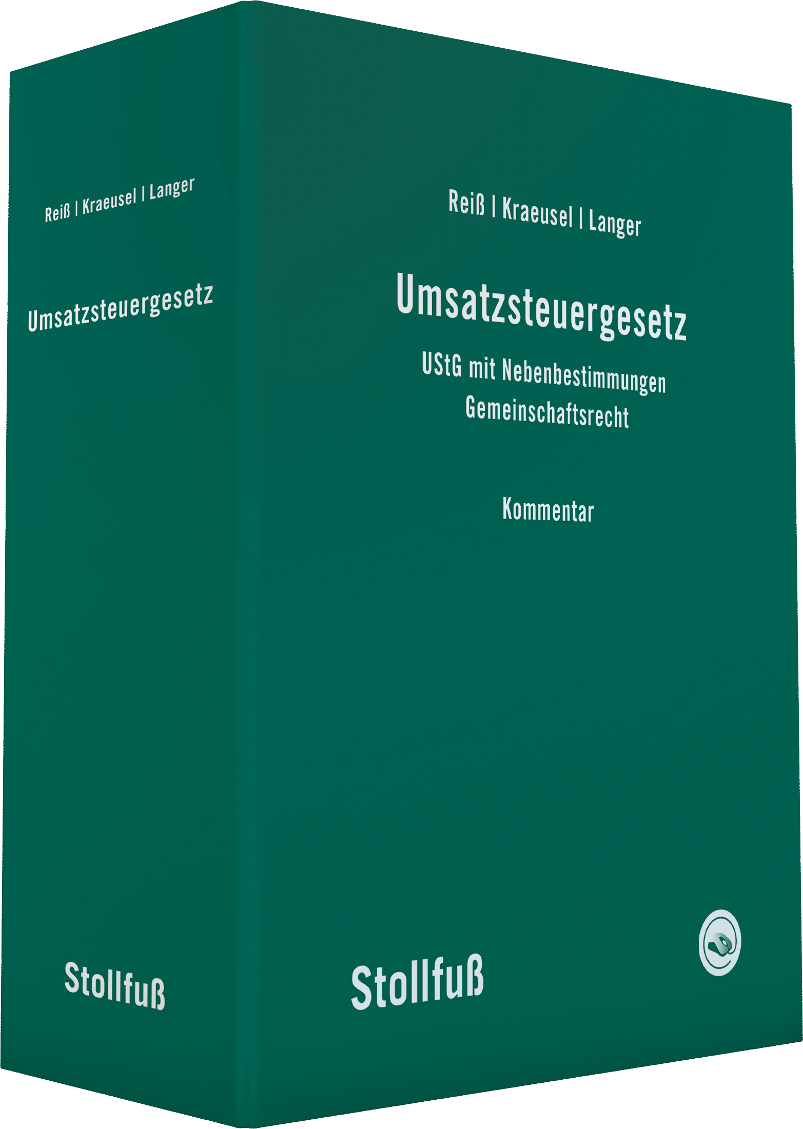Umsatzsteuergesetz Kommentar von Reiß, Kraeusel und Langer Das Bild zeigt das Werk von Reiß, Kraeusel und Langer mit Kommentaren zum UStG.