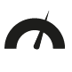 Ein Icon für Zeitersparnis. Es zeigt ein Tachometer.
