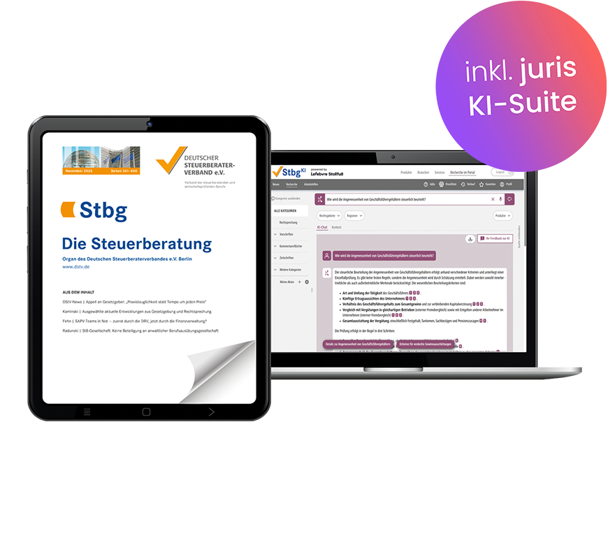 Die Steuerberatung ePaper Online inkl. StbgKI Portal