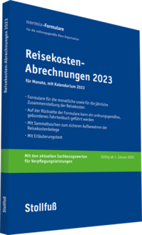 Reisekosten-Abrechnung 2023 mit Kalendarium