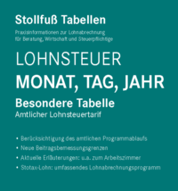 Tabelle, Lohnsteuer 2023 Monat, Tag, Jahr - Sonderausgabe April