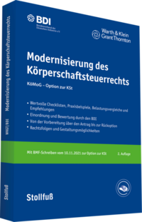 Modernisierung des Körperschaftsteuerrechts - Online