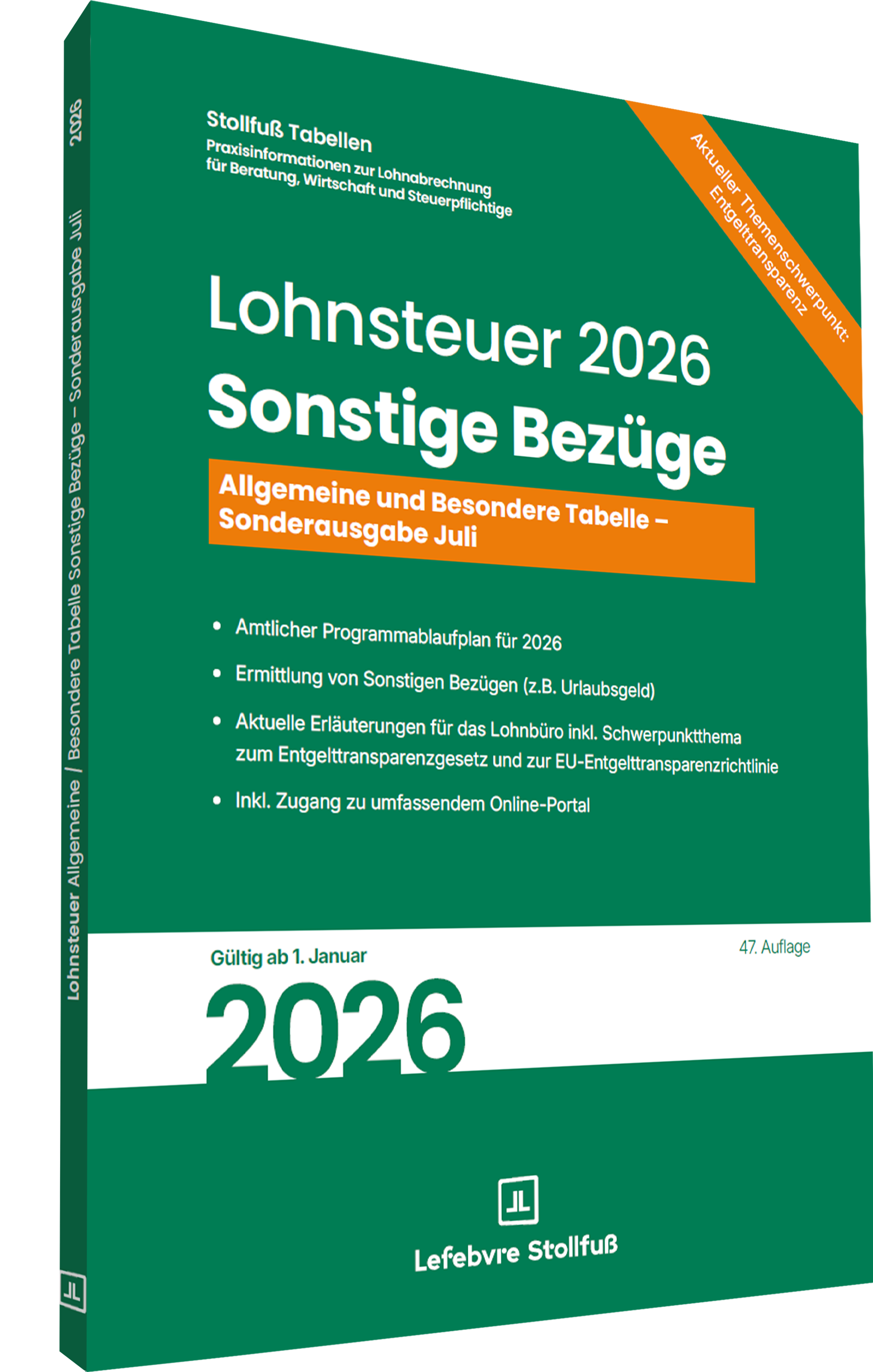 Lohnsteuertabelle 2026 II Sonstige Bezuege