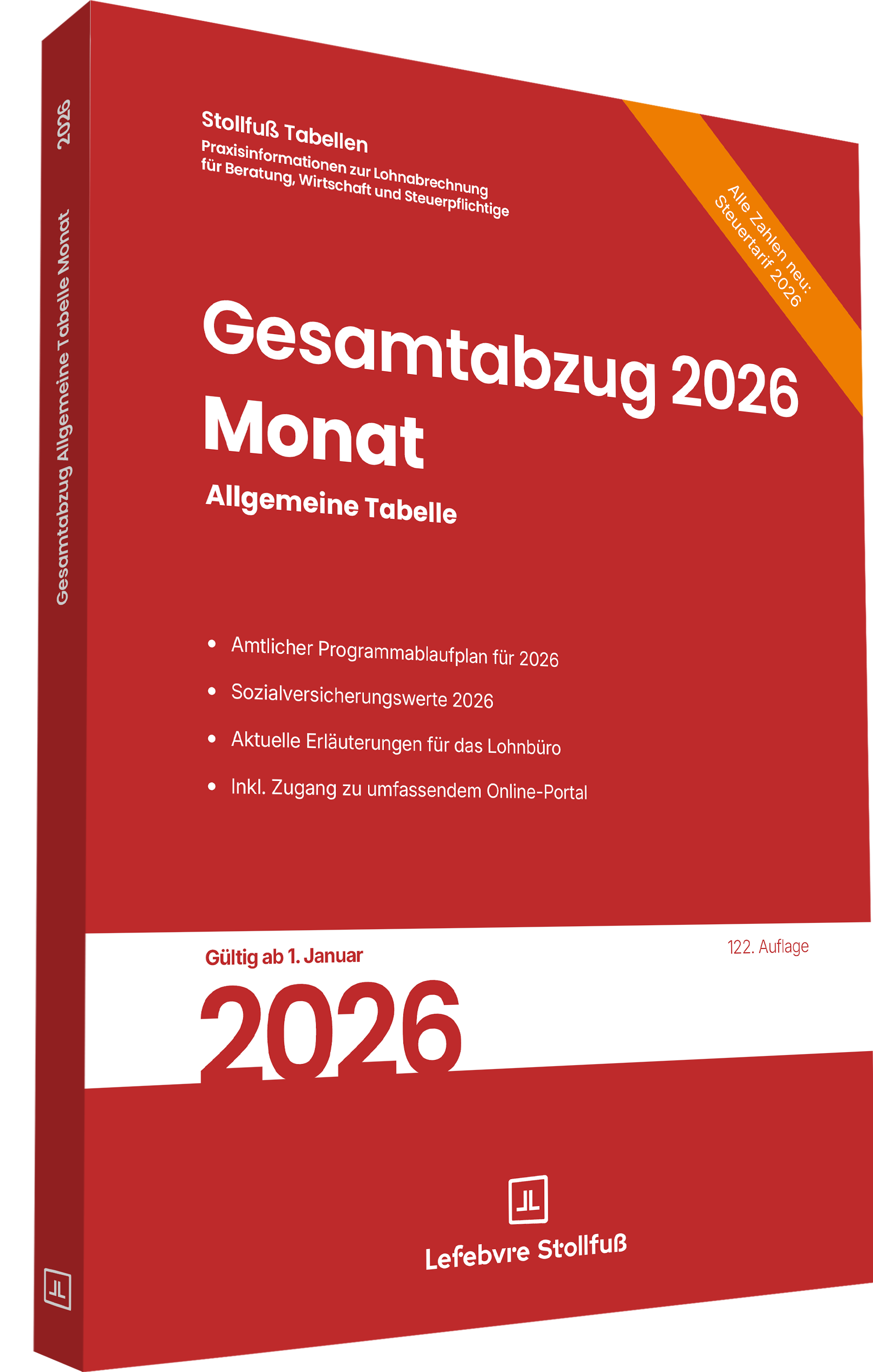 Lohnsteuertabelle Gesamtabzug Monat 2026