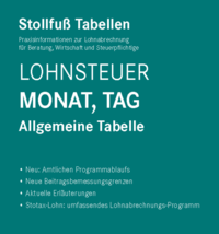 Tabelle, Lohnsteuer 2023 Monat, Tag - Sonderausgabe April