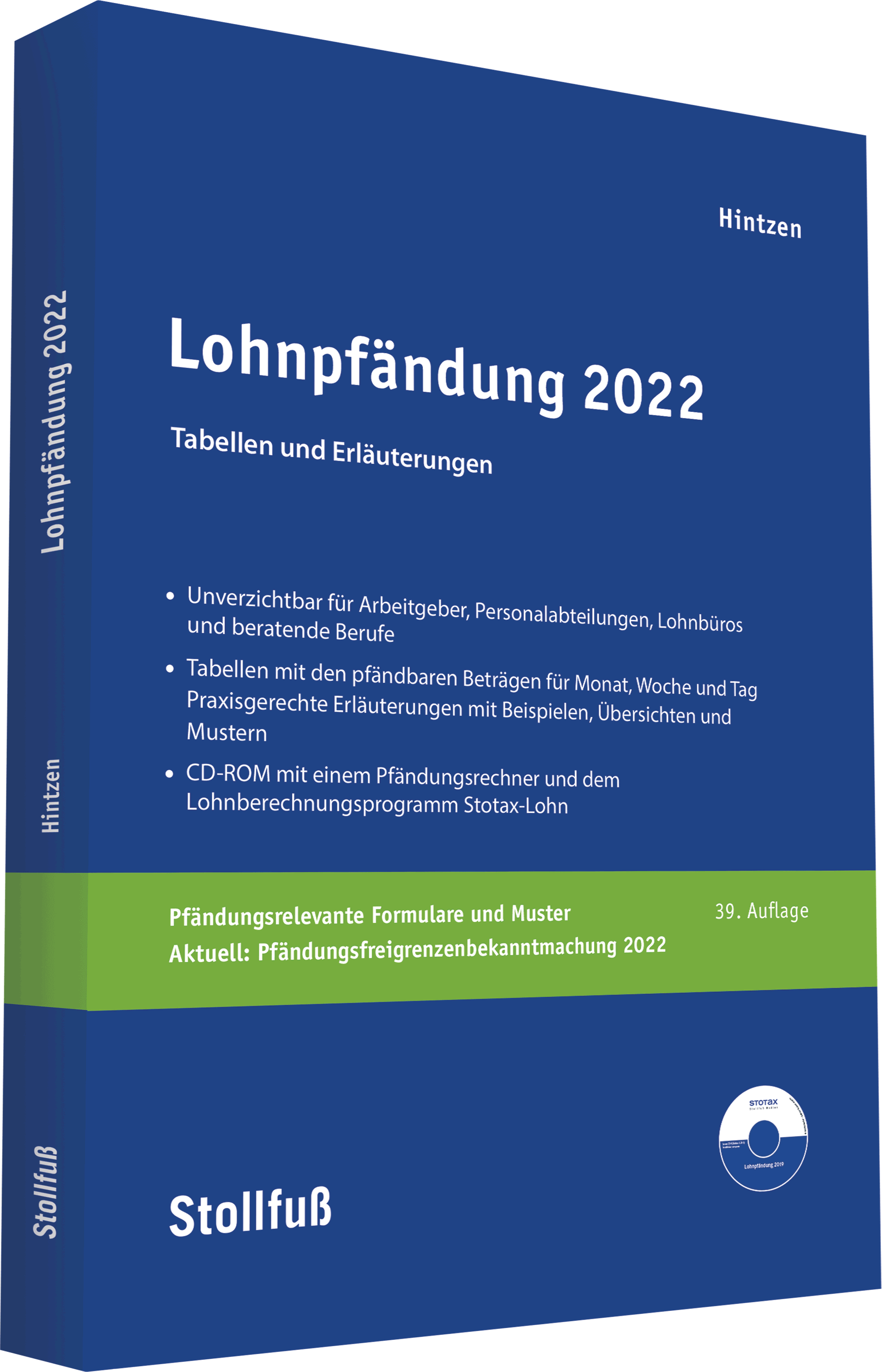 Das Bild zeigt den Ratgeber Lohnpfändung 2022.