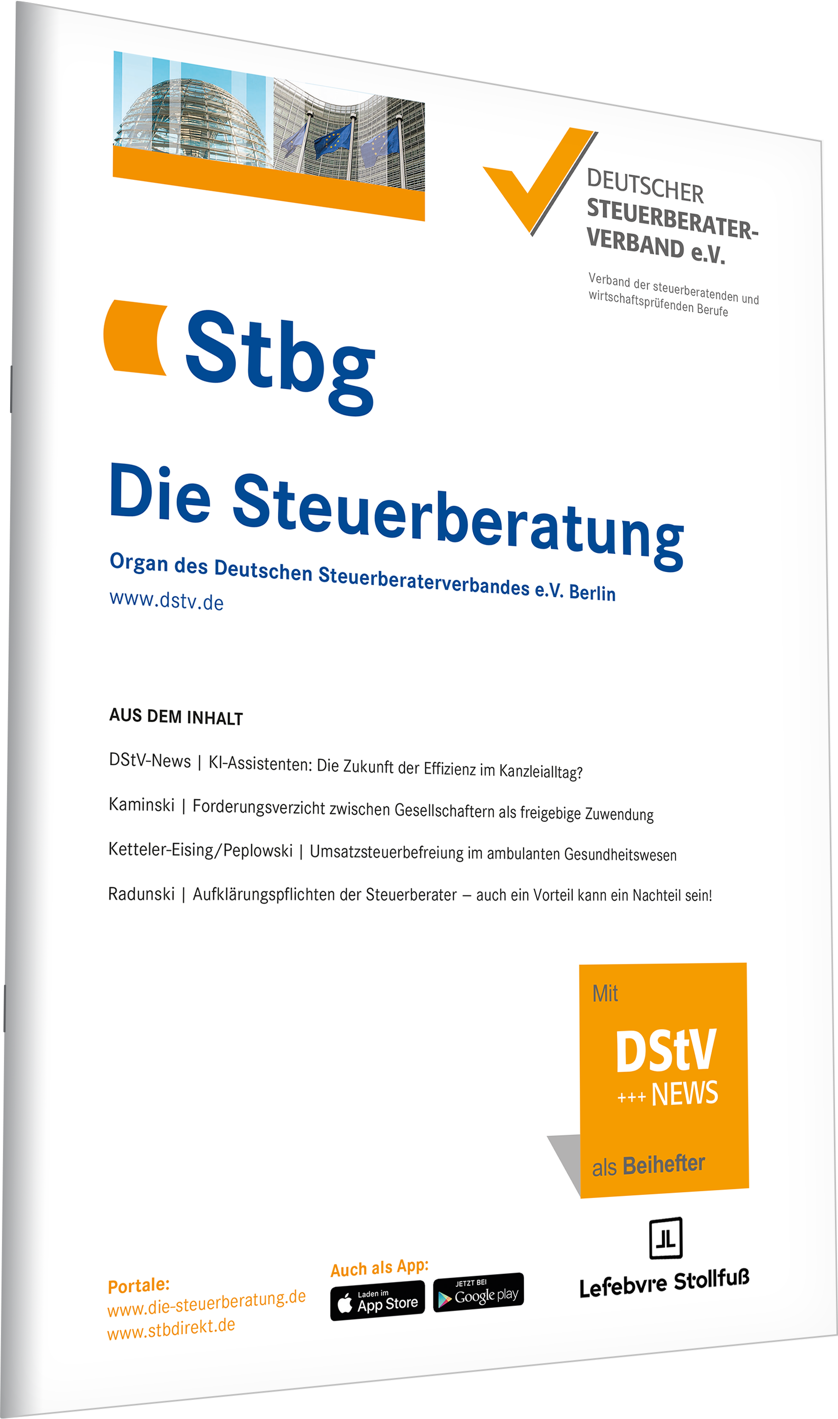Immer auf dem neusten Stand mit der Steuerberater Zeitschrift Das Bild zeigt die Steuerberatung Zeitschrift.