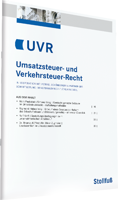 Umsatzsteuer- und Verkehrsteuer-Recht (UVR)