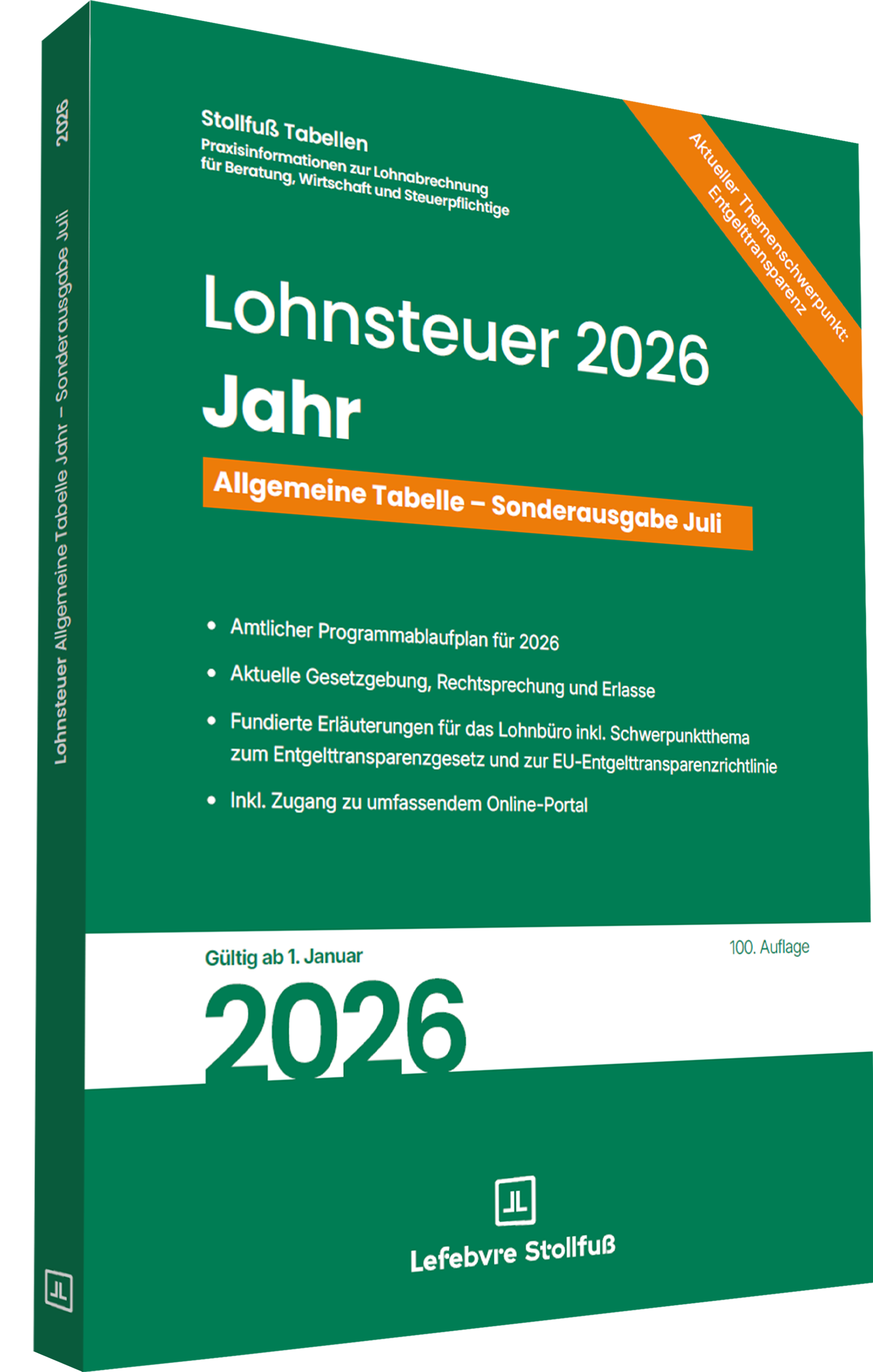 Lohnsteuertabelle 2026 II Jahr